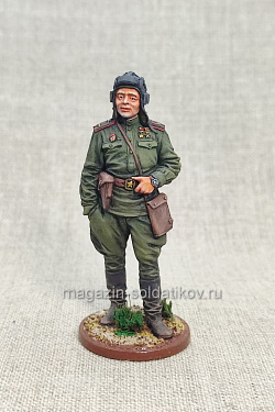 Миниатюра из олова Командир танкового батальона 1944-45 гг., 54 мм (ИЛ1950.14.01.54) (ИЛ1950.14.01.54)