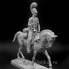 Сборная миниатюра из металла Трубач гвардейских кирасирских полков, Россия 1805, 54 мм, Chronos miniatures