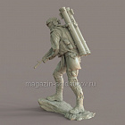 Сборная миниатюра из смолы Подсолнух. Боец спецназа ГРУ с РПО «Шмель», 1/16, Красная Наковальня (RA-1603) (RA-1603)