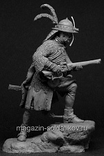 Сборная фигура из металла Польский кавалерист XVII век 54 мм, Chronos miniatures - фото