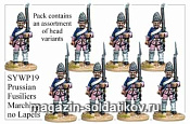 Фигурки из металла Прусские фузилеры, на марше (28 мм) Foundry - фото