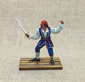 Миниатюра из олова Пират-дуэлянт, 54 мм, Студия Большой полк - фото