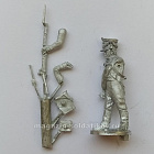 Сборная миниатюра из металла Егерь, заряжающий 28 мм, Аванпост