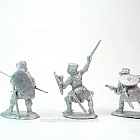 Сборные фигуры из металла Средние века, набор №8 (3 фигуры) 28 мм, Figures from Leon