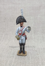 Миниатюра из олова Унтер-офицер прусского кирасирского полка, 1806 год, 54 мм, Студия Большой полк - фото