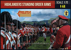 Солдатики из пластика Highlanders Standing Order Arms, (1/72) Strelets (200) (200)
