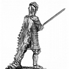 Миниатюра из олова 809 РТ Рыцарь 1440 год, 54 мм, Ратник