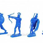 Солдатики из пластика LOD001 1/2 набора Война в Трое (War at Troy infantry) цвет: синий, бежевый, 1:32, LOD Enterprises
