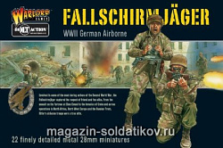 Сборная фигура из металла Немецкие парашютисты BOX Warlord (WGB-FJ-01) (WGB-FJ-01)