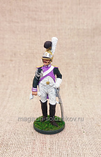 Рядовой 1-й роты Почетной королевской гвардии. Италия, 1811-1812 гг, 54мм - фото