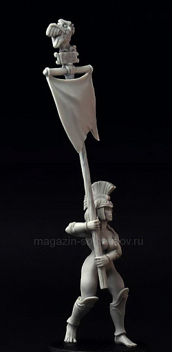 Greek Amazon Standard-bearer 28 mm, Brother Vinni's (gr-01) (gr-01 )