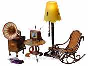 279 Коллекционный набор мебели "Торшер и обстановка". Умбум