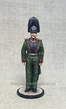 Миниатюра из олова Обер-офицер лейб-гвардии сапёрного батальона, 1851 г., 54 мм, Студия Большой полк - фото