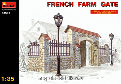 Сборная модель из пластика Французские фермерские ворота MiniArt (1/35)