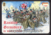 Солдатики из пластика Русские Гренадеры. Зима (1/72) Strelets - фото
