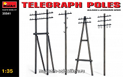 Сборная модель из пластика Телеграфные столбы MiniArt (1/35)