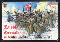 Солдатики из пластика Русские Гренадеры. Зима (1/72) Strelets (М011) (М011)
