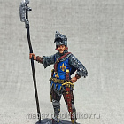 Миниатюра из олова Французский рыцарь, Столетняя война, 54 мм, Студия Большой полк (ИЛ2350.08.15.54) (ИЛ2350.08.15.54)