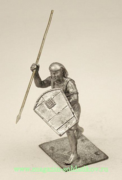 Миниатюра из металла Египетский воин с копьем, 54 мм, Магазин Солдатики