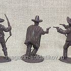 Солдатики из мягкого резиноподобного пластика Мексиканцы, набор 6 шт, 1/32 Soldiers. Есть