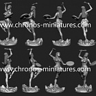 Сборная миниатюра из смолы Миры Фэнтези: Магический танец, 54 мм, Chronos miniatures