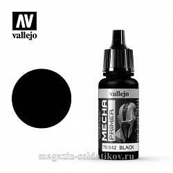 Акриловый грунт черный «Mecha Color», 17 мл, Vallejo