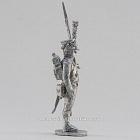 Сборная миниатюра из металла Шассер легкой пехоты, стоящий, Франция, 28 мм, Аванпост