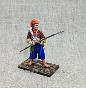 Миниатюра из олова Пират с абордажной пикой, 54 мм, Студия Большой полк - фото