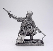 Миниатюра из олова 310 РТ Рядовой калмыцкого полка, 1812 г., 54 мм, Ратник - фото