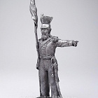 Миниатюра из олова 344 РТ Конный ратник Нижегородского ополчения, 1813-14 гг., 54 мм, Ратник
