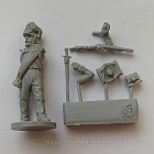 Сборная миниатюра из смолы Унтер офицер егерской роты 28 мм, Аванпост