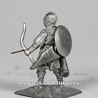 Сборная фигура из металла Русский лучник, готовящийся к стрельбе XIII в., 28 мм, Figures from Leon (L022) (L022)