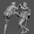 Сборная фигура из смолы Схватка сержанта РККА с солдатом Вермахта. 1941-42 г., 1:35, SOGA miniatures (SM 3012) (SM 3012)
