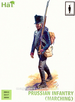 Солдатики из пластика Napoleonic Prussian Infantry (Marching) 28 mm, Hat