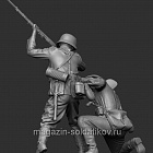 Сборная фигура из смолы Схватка красноармейца с солдатом Вермахта. 1941-42 г. (1), 1:35, SOGA miniatures (SM 3019) (SM 3019)
