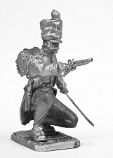 Миниатюра из олова 725 РТ Офицер 105 линейного полка 1812 год, 54 мм, Ратник - фото