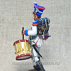 Миниатюра из олова Барабанщик 1-го пехотного полка, Польша 1812 г., 54 мм, Студия Большой полк (ИЛ2758.12.14.54) (ИЛ2758.12.14.54)