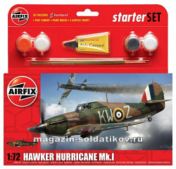 Сборная модель из пластика А Самолет HURRICANE Mk1 (1:72) Airfix (55111) (55111)