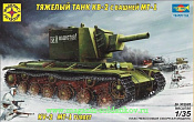 303528 Советский тяжелый танк КВ-2 с башней МТ-1, 1:35 Моделист