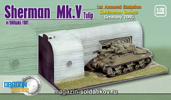 Масштабная модель в сборе и окраске Д Танк в сборе Sherman Mk.V Tulip (1/72) Dragon (60365) (60365)