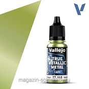 True Metallic Metal Янтарный зеленоватый Vallejo - фото