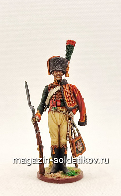 Миниатюра из олова Гвардейский конный егерь. Франция, 1800-15 гг., Студия Большой полк (ИЛ0595.12.03.54) (ИЛ0595.12.03.54)