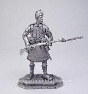 Миниатюра из олова 084 РТ Рядовой шотландской пехоты, 1914 54 мм, Ратник - фото