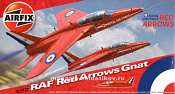 Сборная модель из пластика А Самолет Red Arrows Gnat (1:72) Airfix - фото