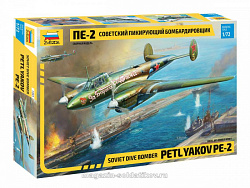 Сборная модель из пластика Самолет Пе-2 1/72 (1/72) Звезда (7283) (7283)
