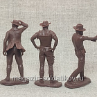 Солдатики из мягкого резиноподобного пластика Ковбои №4, набор 6 шт, 1/32 Soldiers. Есть
