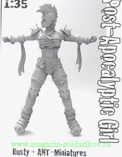 Сборная фигура из смолы Post-Apocalyptic Tied Girl (1/35) Ant-miniatures