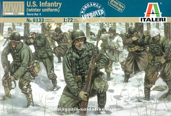 Солдатики из пластика ИТ Американские солдаты в зимней форме. ВМВ (1/72) Italeri