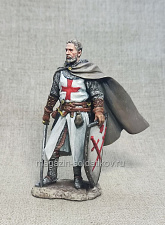 Миниатюра из олова Рыцарь ордена меченосцов, 75 мм, Студия Большой полк - фото