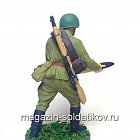 Артиллерист со снарядом к 76-мм дивизионной пушке, 1941-43 гг. СССР, 54мм (QF0122) (QF0122)